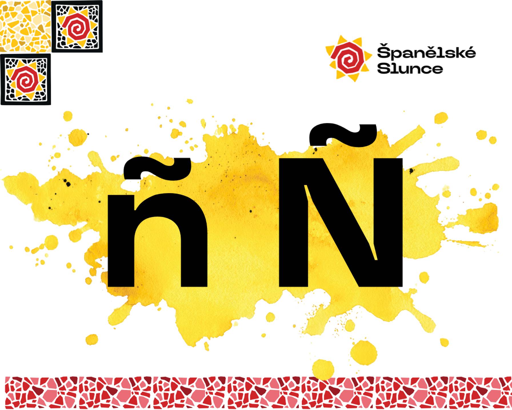 Grafické znázornění písmene ñ (velké i malé)